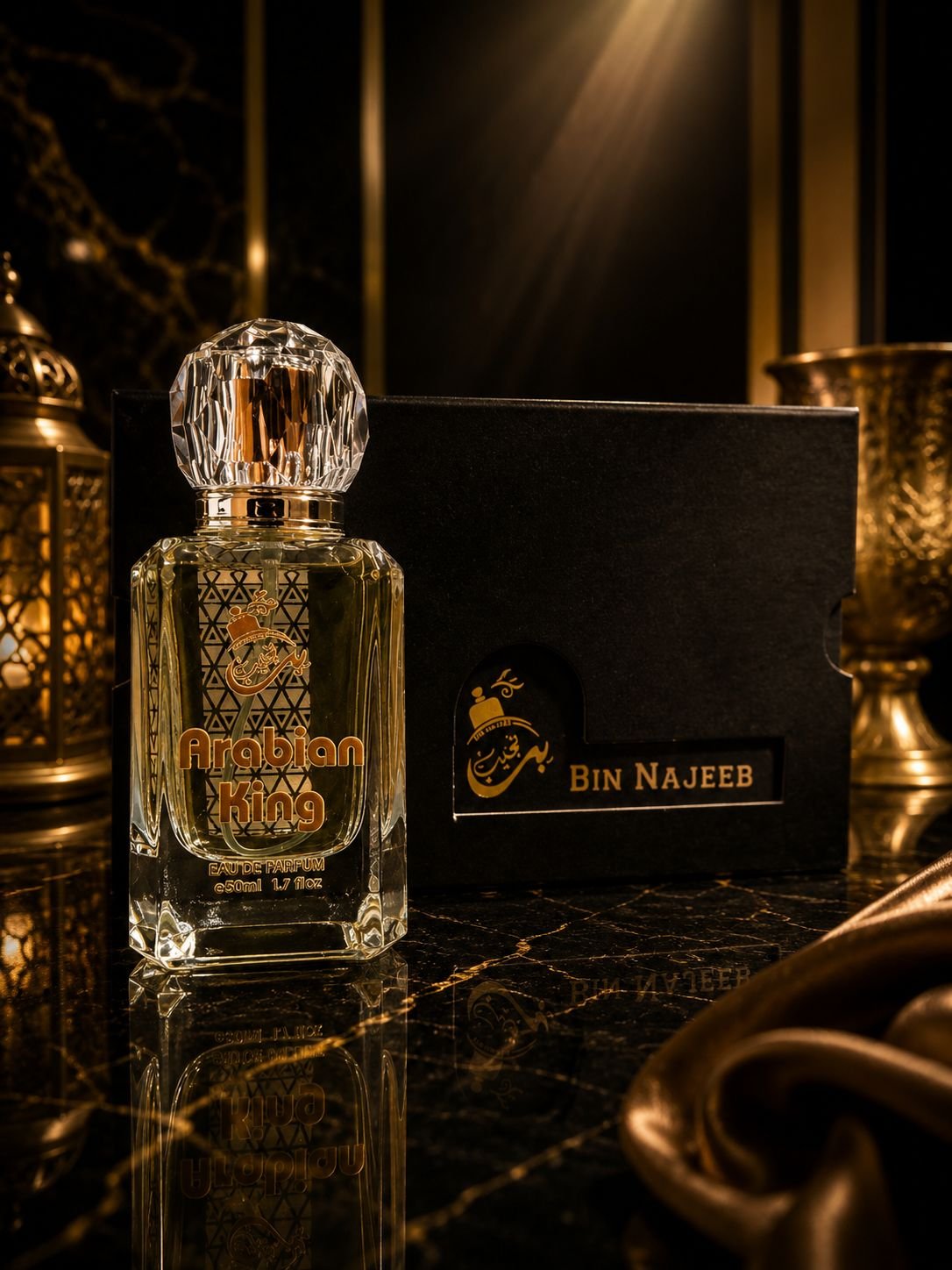 Master perfumer blending rare oils in the Bin Najeeb atelier